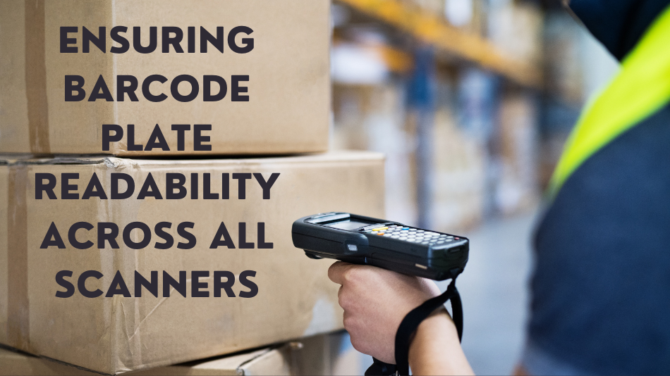 Durable barcode plates for industrial use
