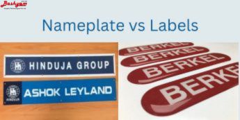 name plate vs labels