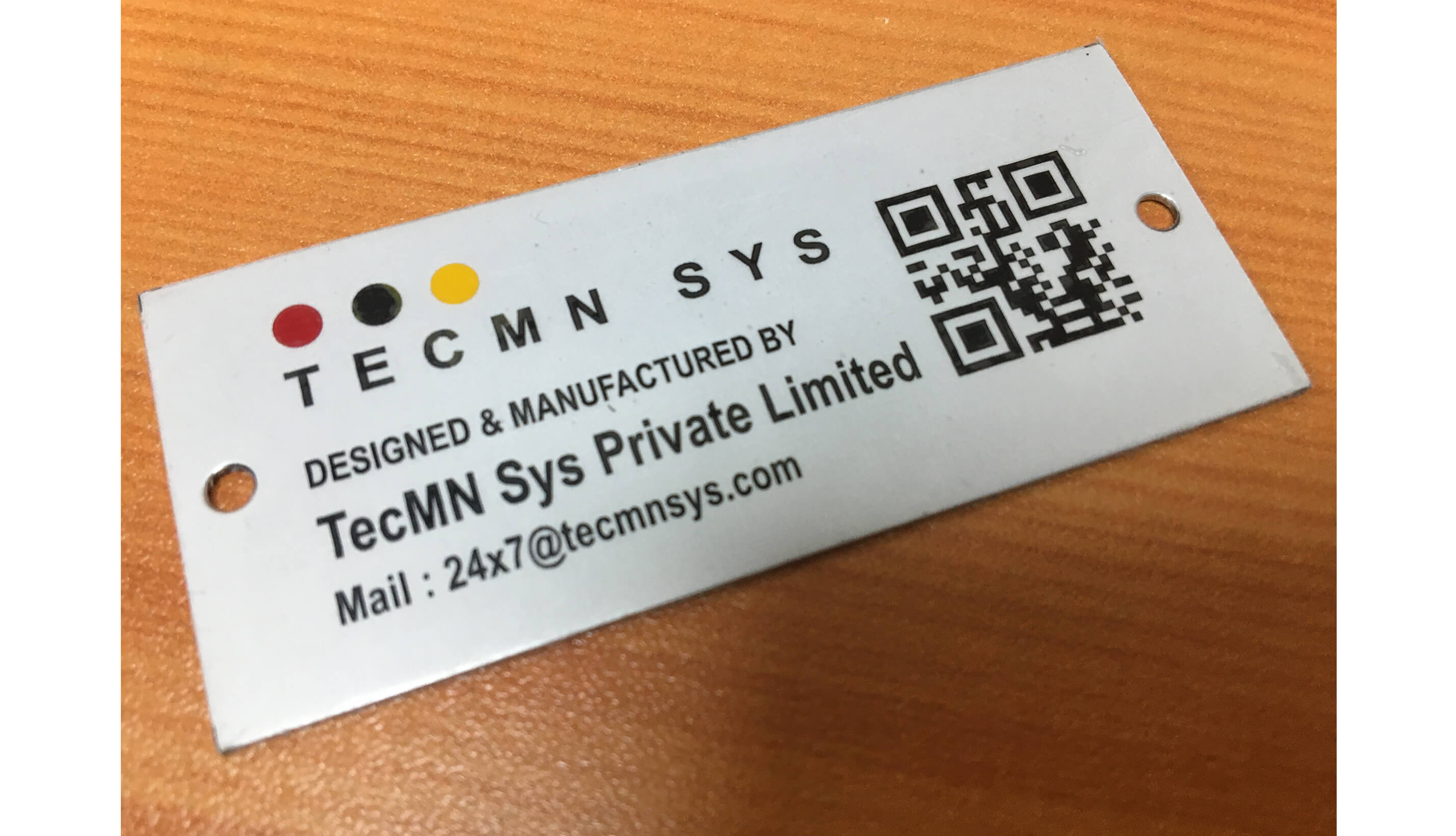 METAL QR CODE LABEL 3