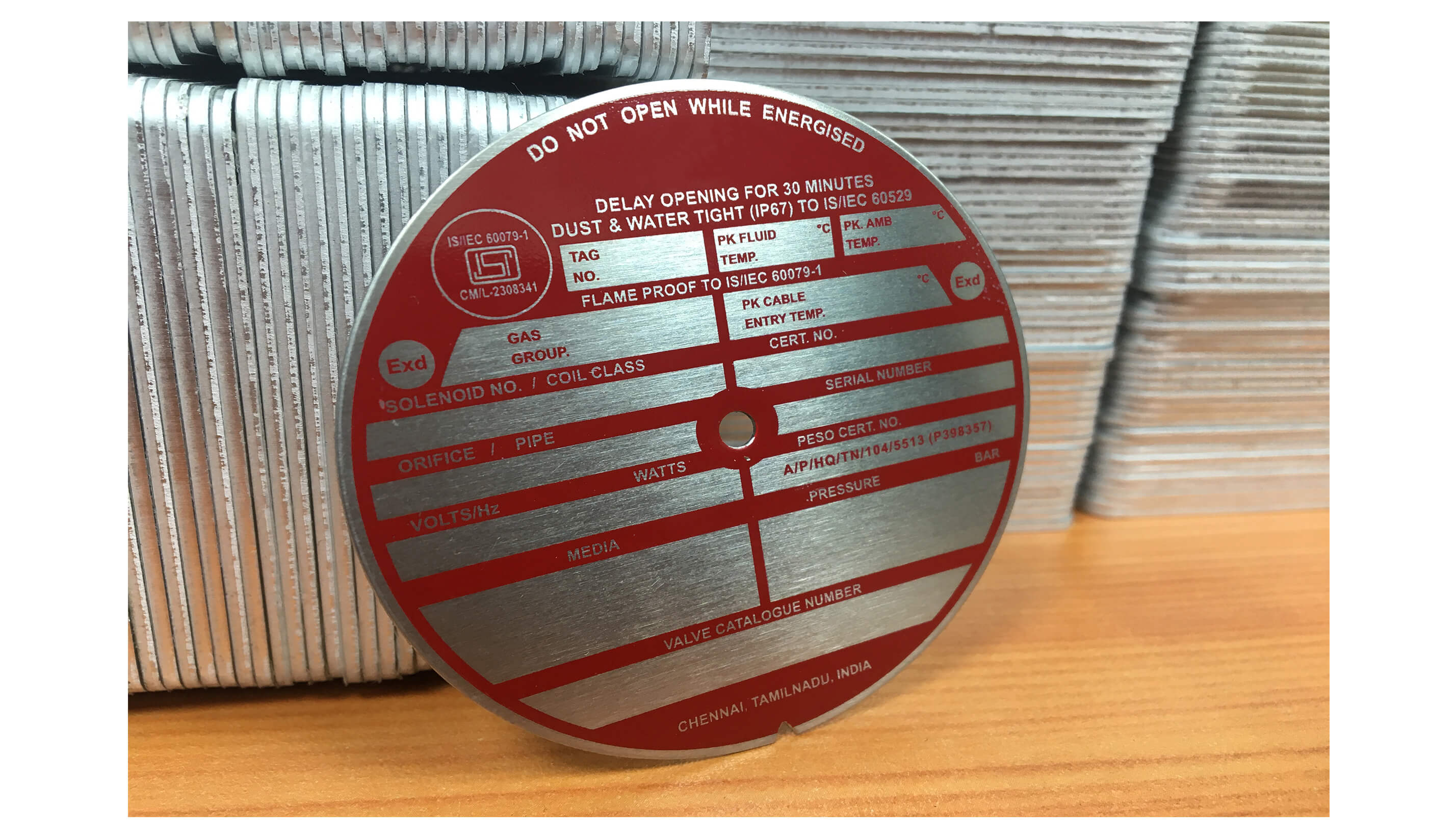 Embossed Metal Label Supplier