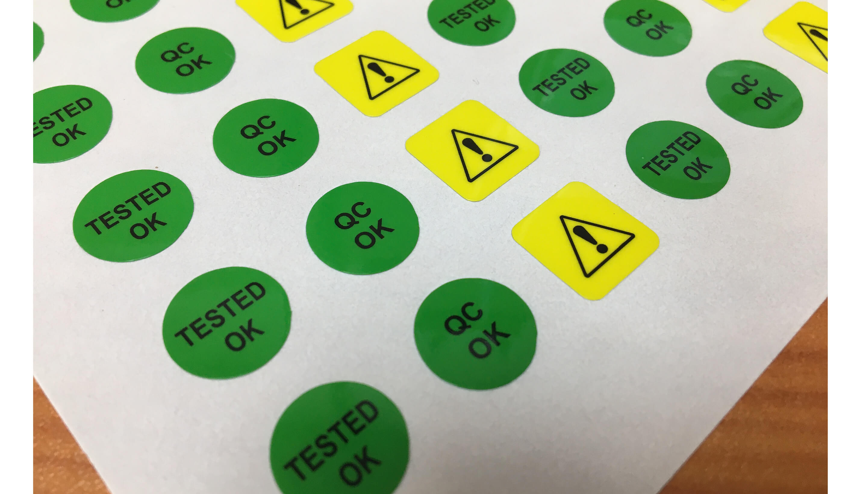 Weatherproof Polyester Label