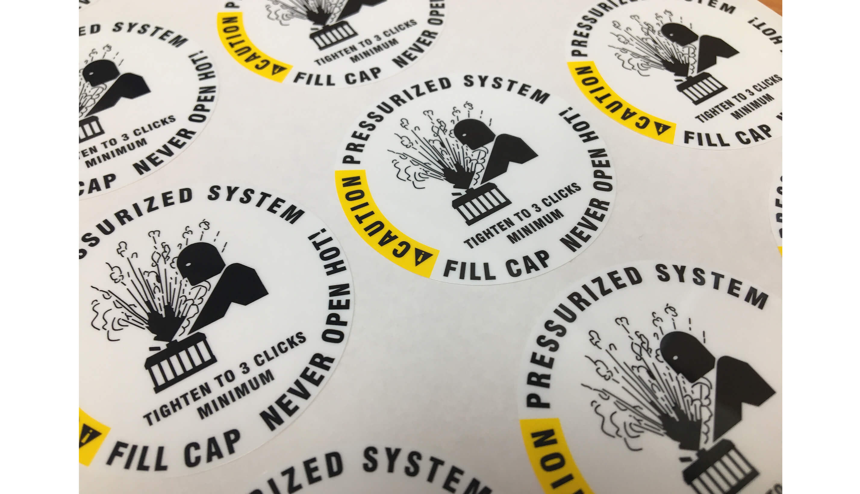 WEATHER PROOF POLYESTER STICKER 13