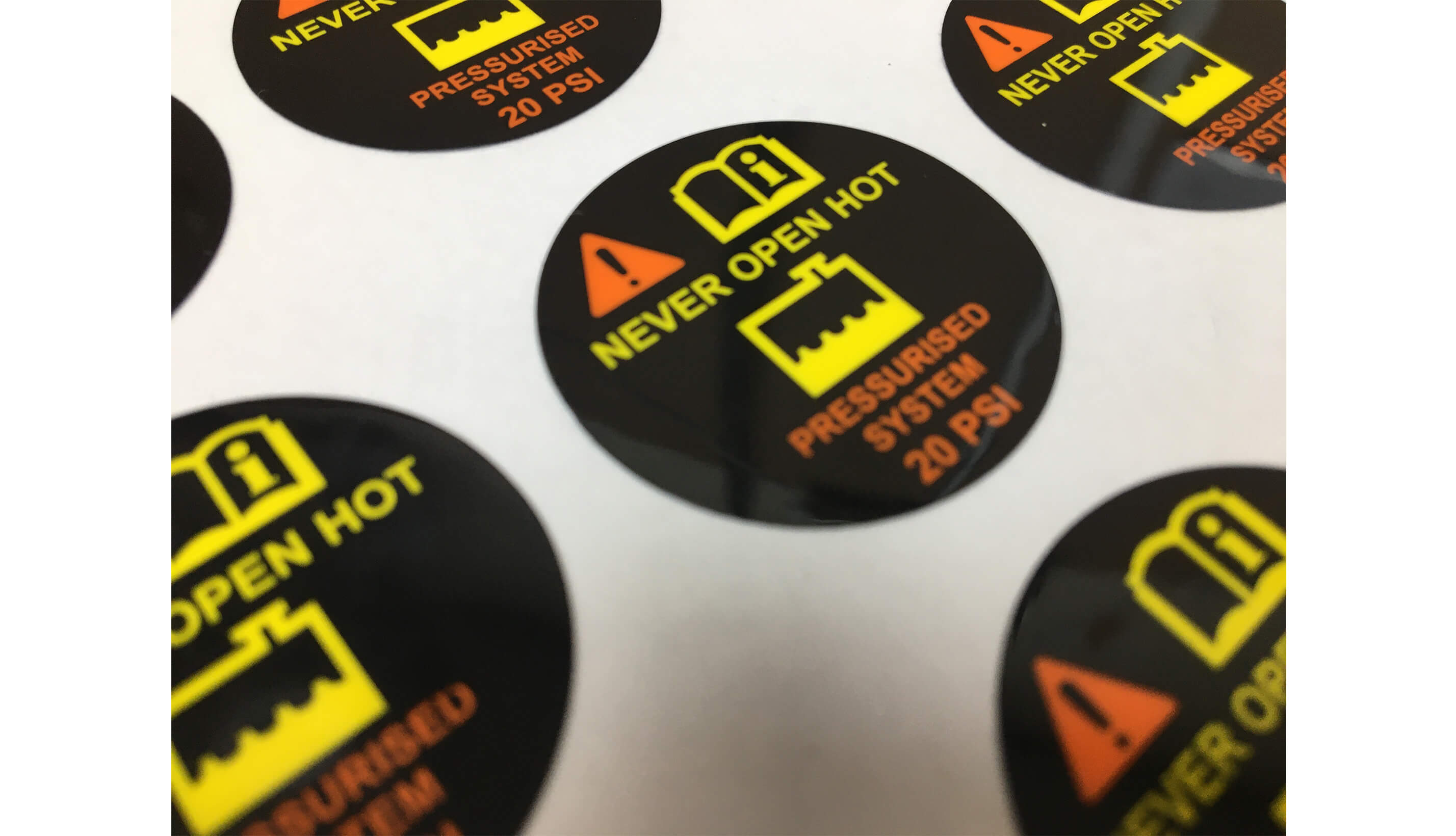 WEATHER PROOF POLYESTER STICKER 2