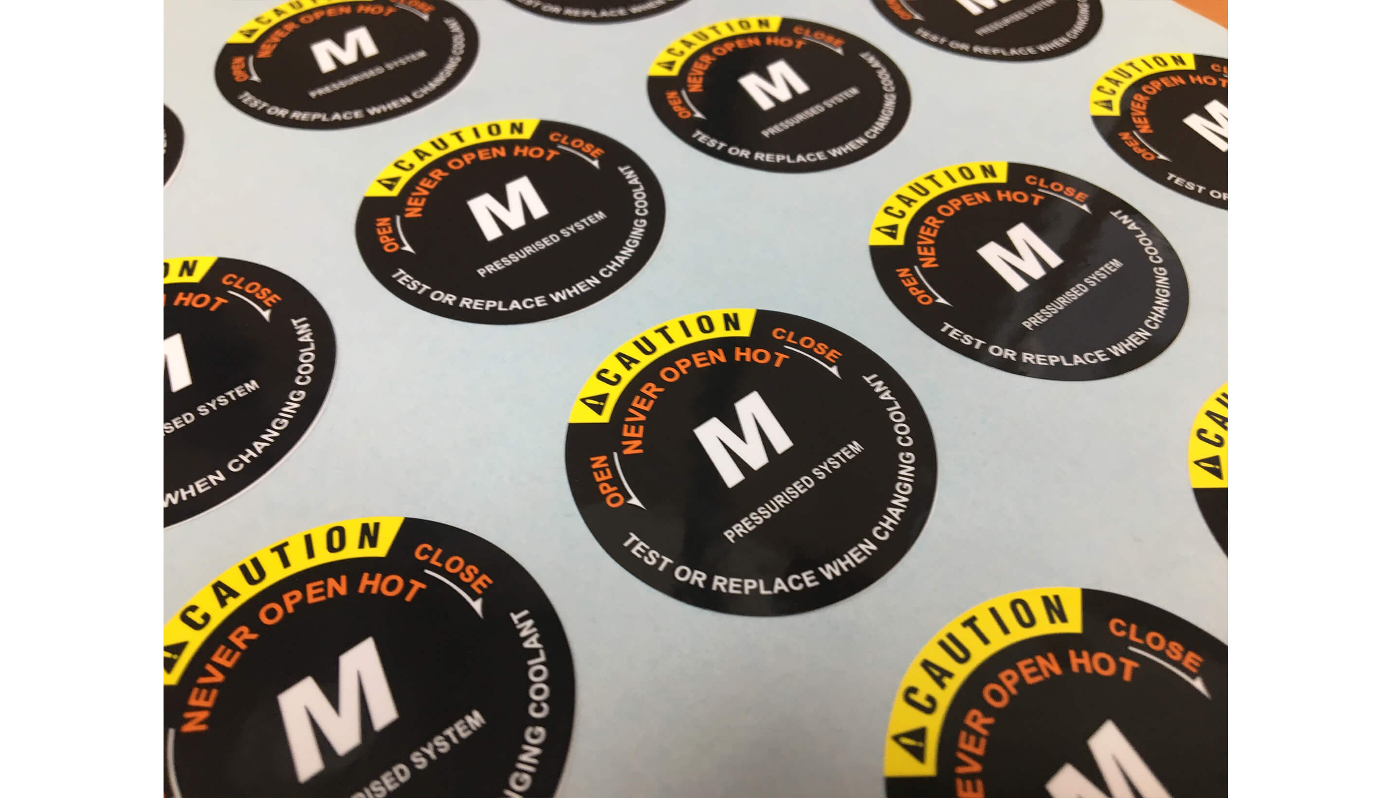 WEATHER PROOF POLYESTER STICKER 3