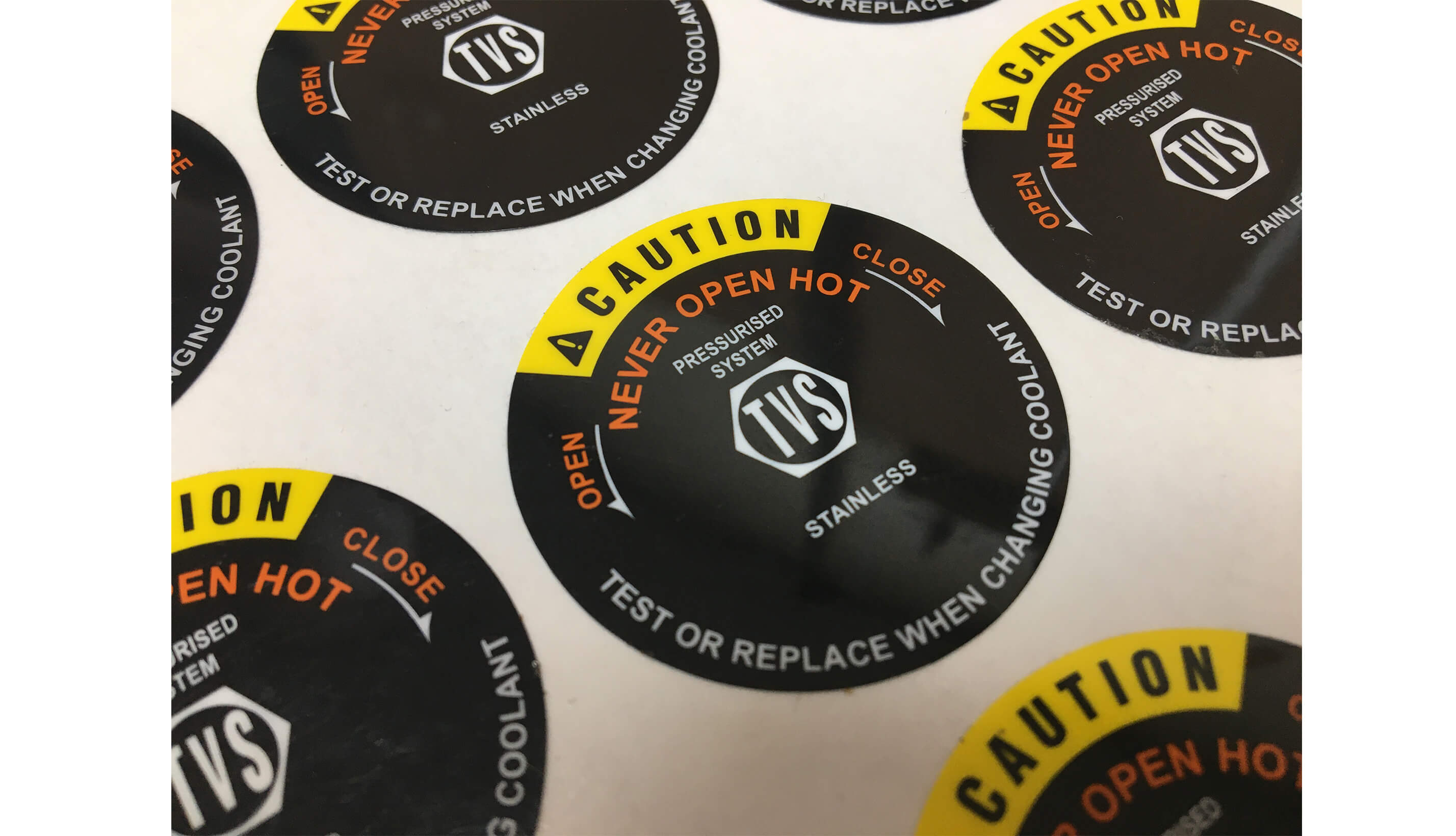WEATHER PROOF POLYESTER STICKER 5